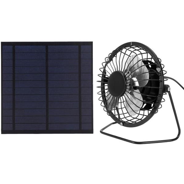 5W USB Bärbar Solpanel – Strömförsörjning för Växthusfläkt – Grön Energi – Mått: 14.5 x 14.5 cm