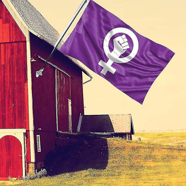 Feministisk flagga Premium utskriftsprocess med kvinnlig skylt bleknar motståndskraftig Hållbar Add Atmosphere Banner För Party Qinhai (ZYH)