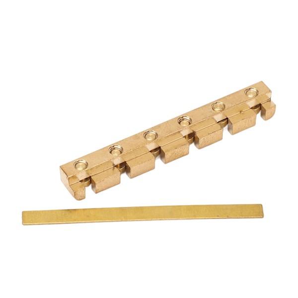 42mm Gitarr Sadel Mässing Höjd Justerbar Professionell Elektrisk Gitarr Sadel för ST LP  (ZYH)