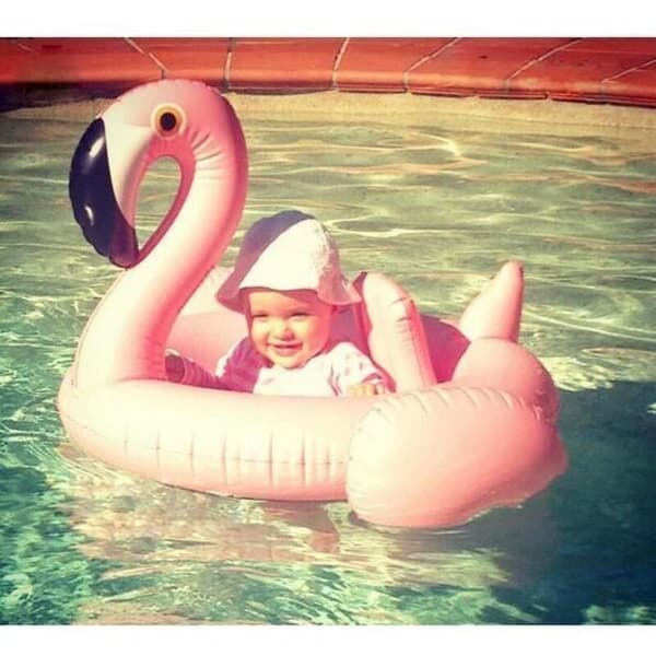 Uppblåsbar Baby Flamingo Float - Märke - Rosa - Säkerhet och Förstärkning