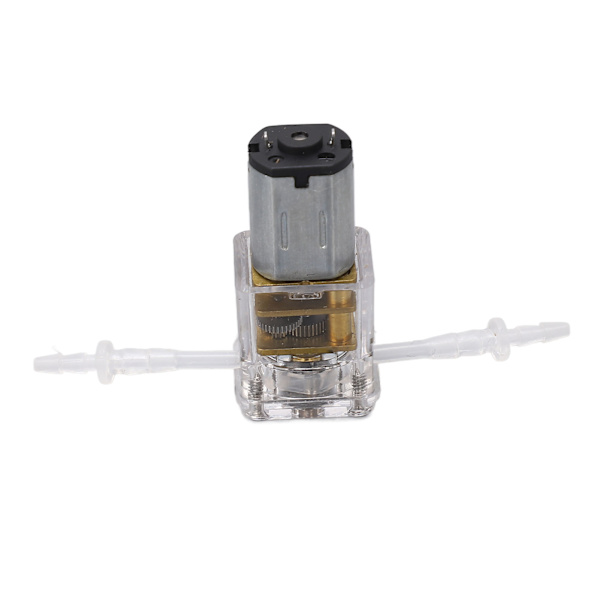Mini peristaltisk pump transparent skal 1 ml/min flöde 0,001 m lyft vätskedoserings pump för skönhet medicinsk instrument 6V 30ma  (ZYH)