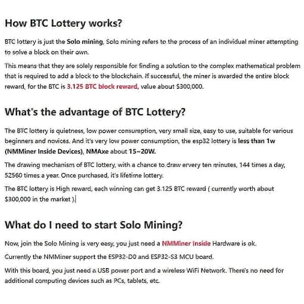 NMMiner NerdMiner V2 Hashrate 1000KH/S ESP32 2,8 tums smart display Crypto Solo Lottery Bitcoin ESP3