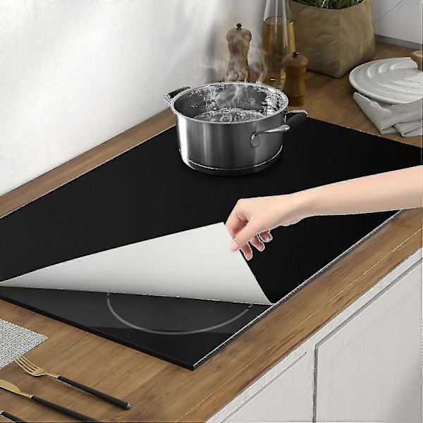 Stor Silikon Induktionshällsskyddsmatta, 52 cm x 78 cm Induktionshällsskydd Magnetiska Elektriska Spishällsskydd Anti-Repor Ant