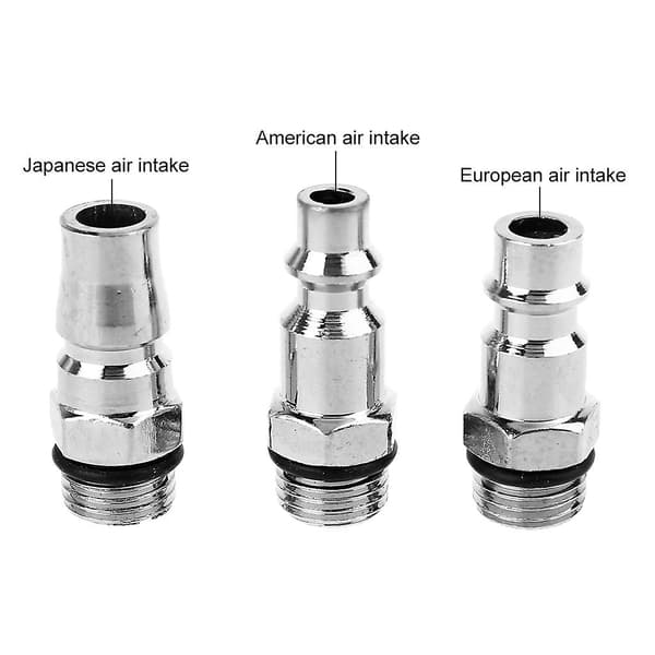 3 st USA JP EU Snabbkoppling Luftslangskopplingar 1/4\" NPT för Industri