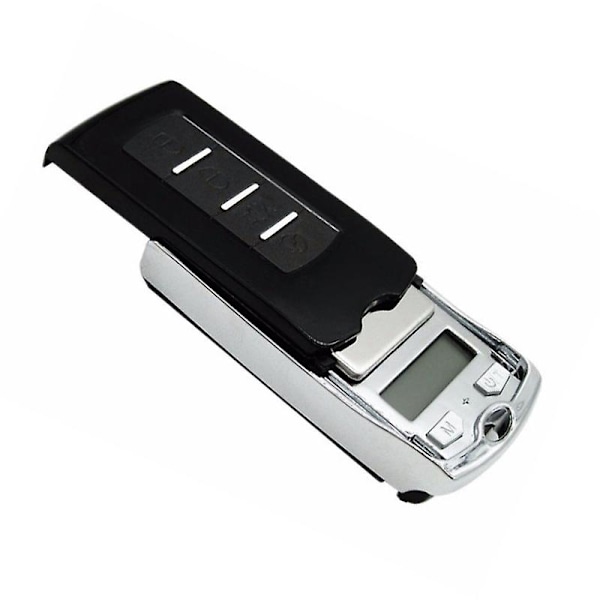 Mini bärbar gramvåg 200g/0.01g Mini digital fickvåg Bilnyckelform Elektronisk våg Med  (ZYH) B
