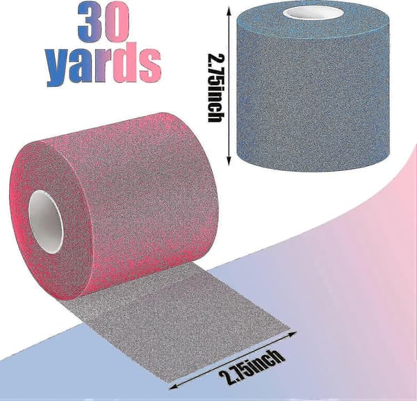 3 stk. Atletisk Forbindingstape til Sport, Forbindingstape 7 cm x 27,4 meter (Farve: Farverig)