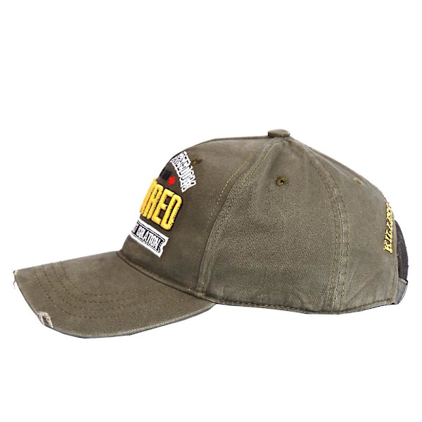 Man Sports Cap Baseball Cap Broderi Andningsbar Bomull Snapback Hat Fyra Säsonger D2 Utomhus  (ZYH) Black