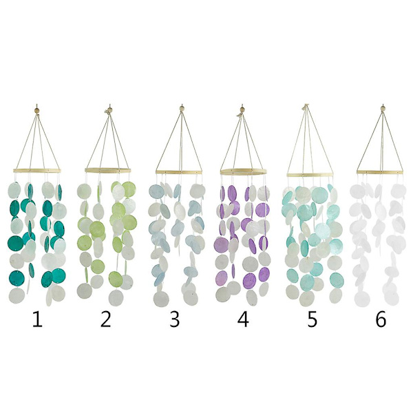 Natural Shells Wind Chimes Bedroom Balcony Room Windchimes Garden Decorations  (DPD)