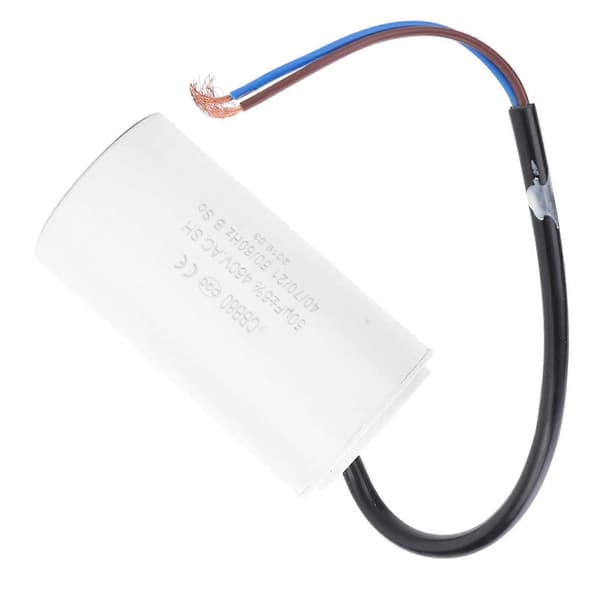 CBB60 Motorstartkondensator 450V 50uF Mikrofarad Kondensator Trådledning