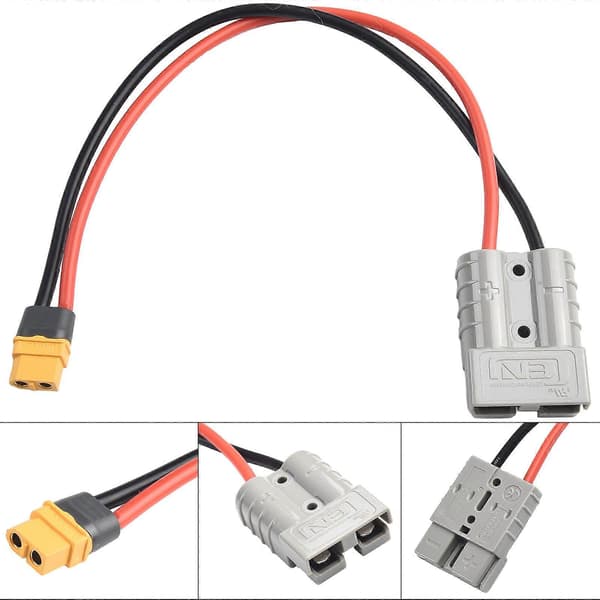 1 stk. 50AMP 600V For Anderson til XT60 Adapterkabel Solcellemodulforbindelse med For Anderson Port til FSP-2 Serieforbindelse