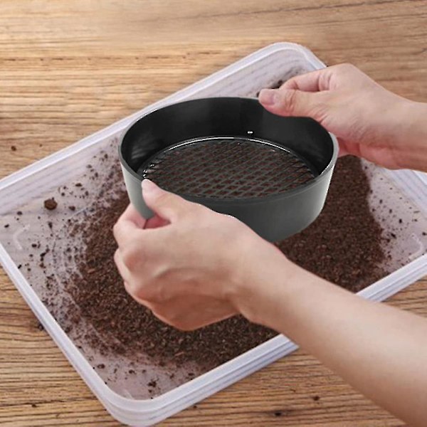 3-pack sållpanna utomhus guldpanna jordsikt för utomhus (ZYH)