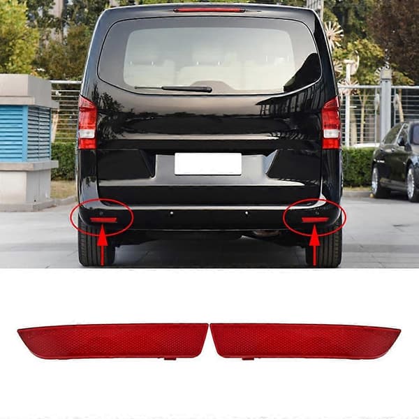 Rød baglygte reflektor til Benz W447 V-Klasse Vito 2015-2020