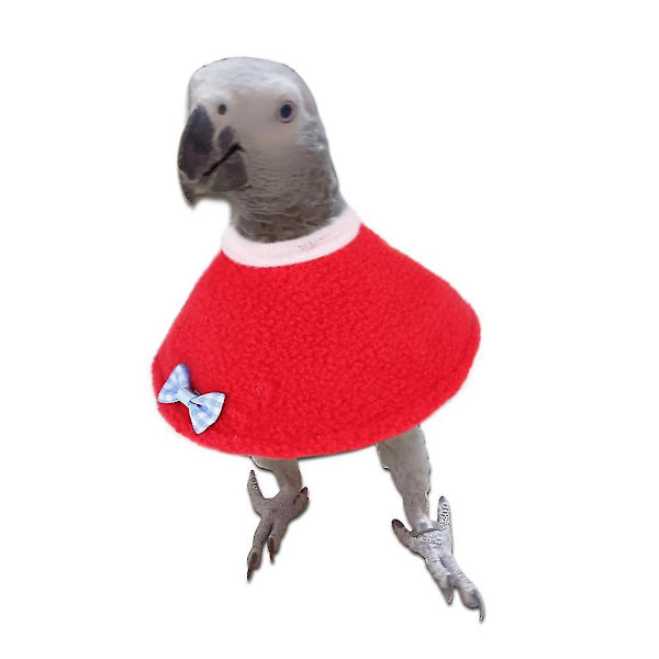 Fågelkappa Papegoja Skyddskona Halsåterställningskrage Fåglar Elizabethan Krage  (ZYH) Red M