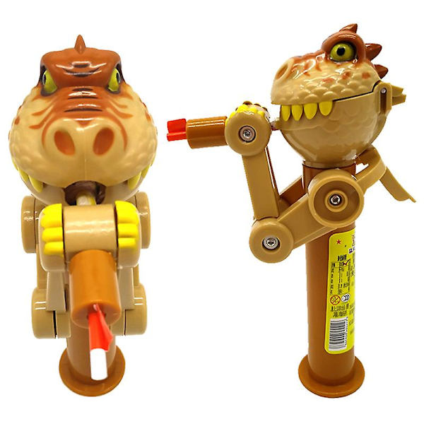 Lollipop Robothållare Novelty Shape Barnpresent för barn Lollipop Candy Storage (ZYH) Brown 1 Pc
