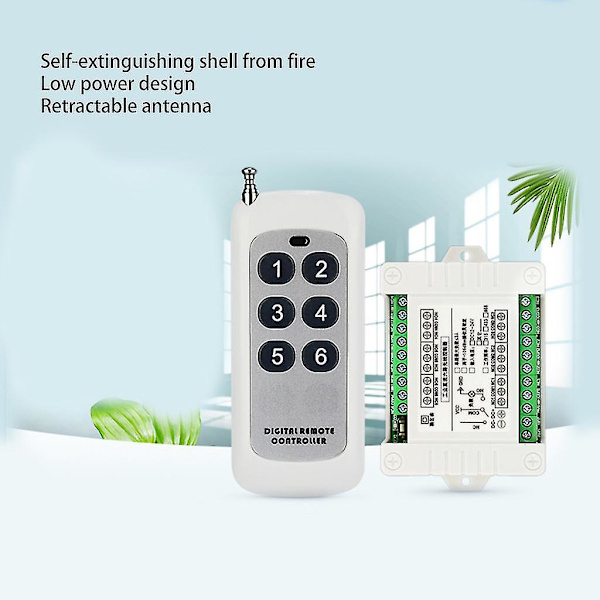 Industriell trådlös fjärrkontrollswitch 315/433mhz 2000m Dc12v 24v (ZYH) 433mhz