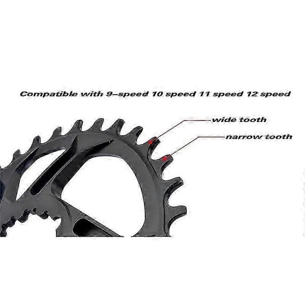 SRAM GXP 38T Narrow -ketjurengas, 3 mm offset, musta, maastopyörä
