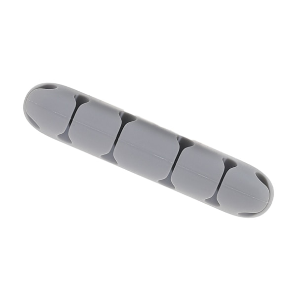 Laddningskabelhållare Clip Silikon Adhensive Skrivbord Strömkabelklämma för Datakabel Muskabel Grå L 10x2cm  (ZYH)
