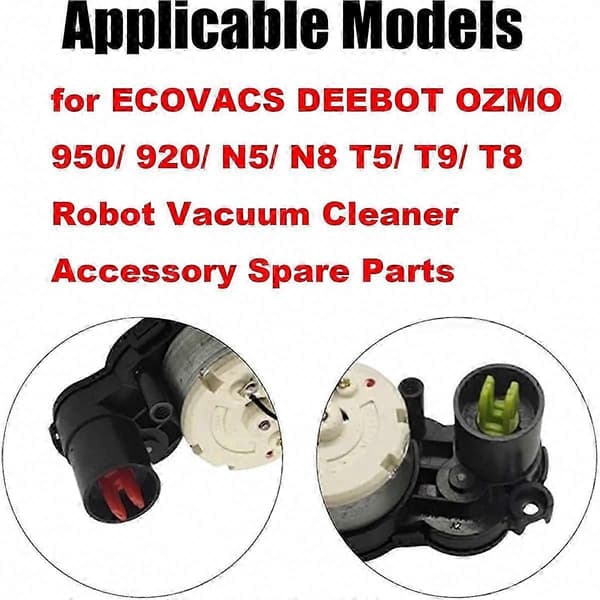 ECOVACS DEEBOT Sidebørste Motor Snap Gear til OZMO 950/920/N5/N8/T5/T9/T8 Robotstøvsuger