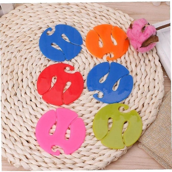 60 st Sock Clips, Färgglada Sockhållare Strumpor Ring Clip Lås Tvätt Sorterare Organizer Verktyg För Hus[PB]  (ZYH)