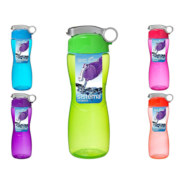 Sistema Hourglass Flaska 645ml Dryck Vattenflaska Skola Arbete På Språng  (ZYH) Green