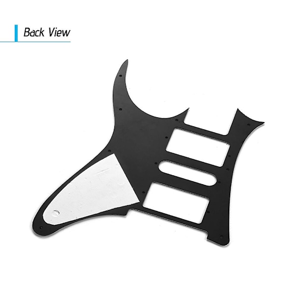 HSH Elektrisk Gitarr Pickguard PVC Pick Guard Repskydd för Ibanez g250 Gitarr Ersättning Vit Pärla  (ZYH) Black Pearl