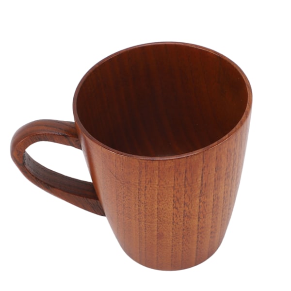 Handgjord träkopp för män och kvinnor 250 ml kaffekopp med handtag Liten träkopp Utomhus reseträ tekopp  (ZYH)