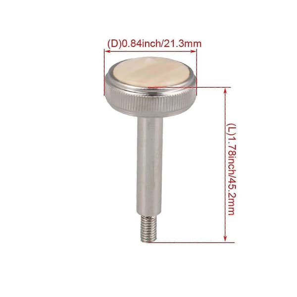 3 stk. nikkelbelagte messing euphonium ventilfingerknapp reservedeler