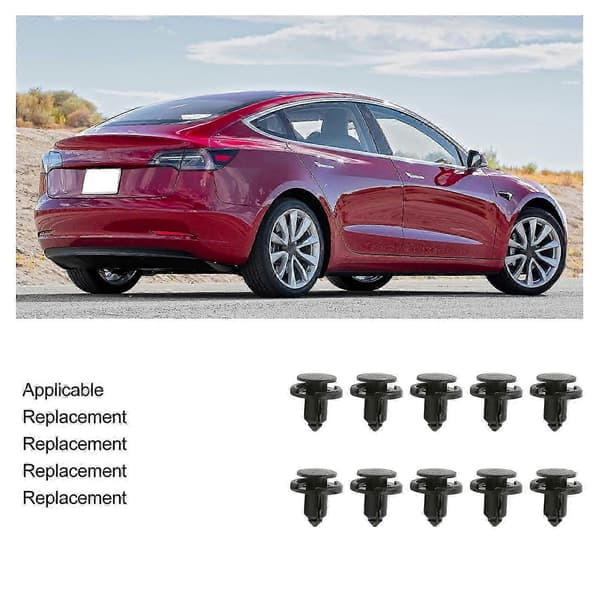 Tesla Model 3 Y S X Fastholder Clips - 10 stk. Push Type Udskiftning