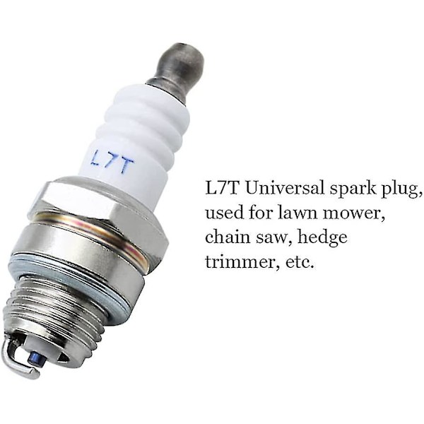4-pack L7t tändstift universellt utbyte L7t tändstift motorsåg tändstift utbyte för gräsklippare 2-taktsmotorer  (ZYH)
