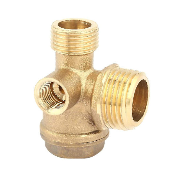 1 Trevägs kompressor backventil direkt anslutning kompressor backventil, ventilport: 20mm 16mm 1  (ZYH) Yellow