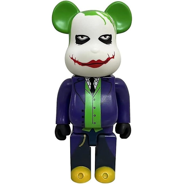 Bearbricks, 28cm Violent Bear Bricks Bear 400 % clownstatypresent Handgjorda samlingsdekorationer (DPD)