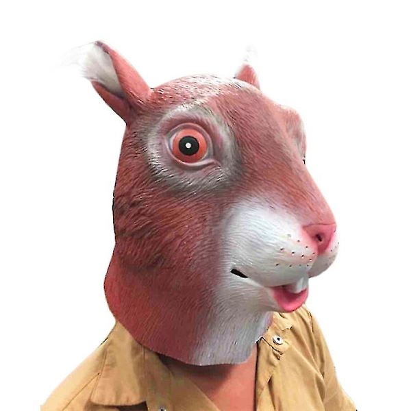 Miman Latex Squirrel Mask For Halloween Party Costume  (DPD)