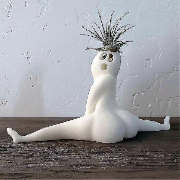 Rolig Stor Booty Spöke Planter, Resin Prank Present Dekor Planter Luftbräken Displayställ, Hilarisk Luftväxt Display Trädgårdsplanter
