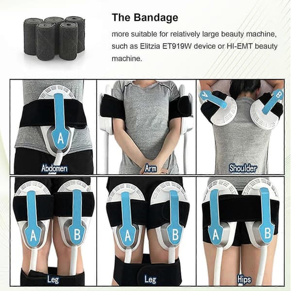 2025 Seneste Model Bælte Til Puder Kropsstropper Elastisk Bandage Bånd Wraps Til Slankende Skønhedsmaskine Reservedel Pa