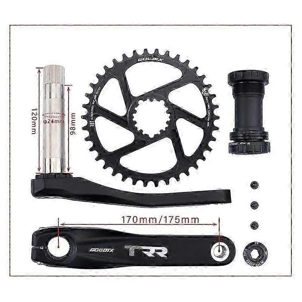 SRAM GXP 38T Narrow -ketjurengas, 3 mm offset, musta, maastopyörä
