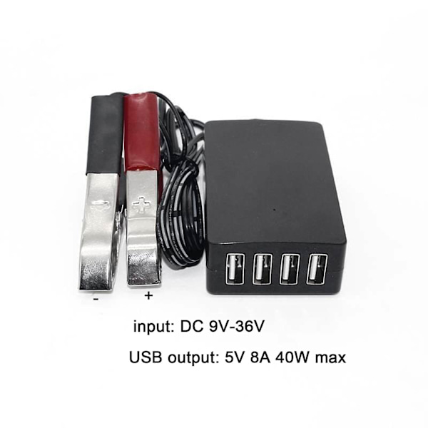 DC-omvandlare 12v 24v till 5v 8a USB power Buck-regulator laddare (DPD)