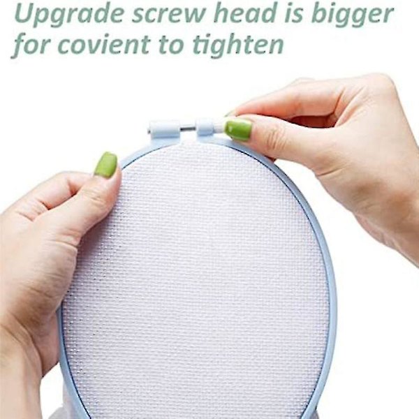 4 stycken 4 storlekar ovala broderiram, abs plast bågar broderiram för sömnad, diy brodera  (ZYH)