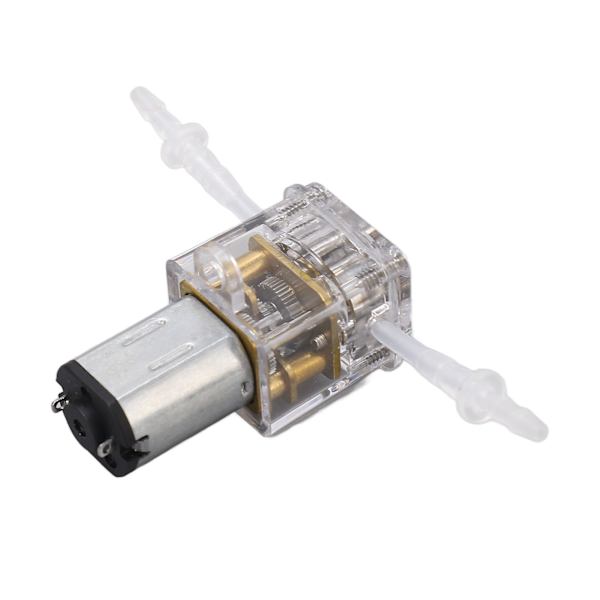 Mini peristaltisk pump transparent skal 1 ml/min flöde 0,001 m lyft vätskedoserings pump för skönhet medicinsk instrument 6V 30ma  (ZYH)