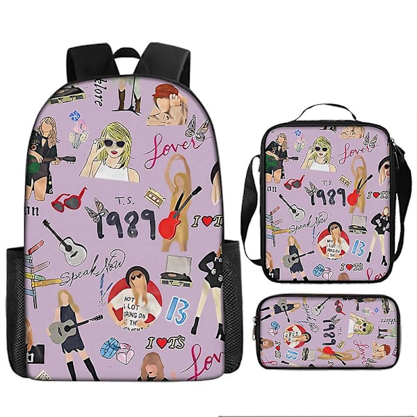 Taylor Swift Taylor Swift Primary and Secondary School Bag Barnryggsäck Ryggsäck (DPD) 15 drawstring pockets