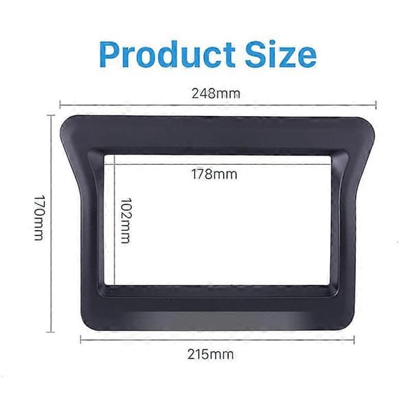 2 Din Bil Stereo Fascia for 2010 N400 Movano Master III Dash Panel Dash Bezel Kit Deksel Trim