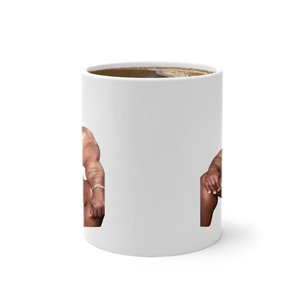 Barry Wood Kaffeemugg, Rolig Nakenmugg, Färgförändrande Kaffeemugg (ZYH) White