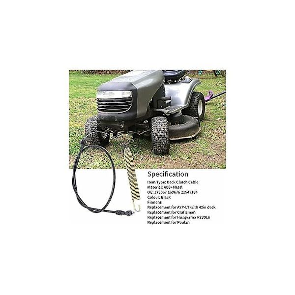 Kopplingssnöre för däck, 175067 169676 21547184 Kopplingssnöre för däck till Craftsman AYP-LT gräsklippartraktor med 42\" däck  (ZYH)