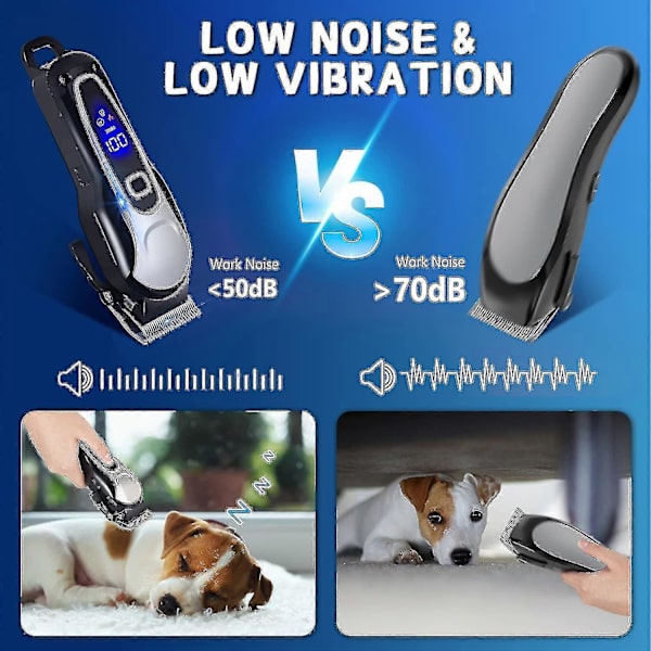 70% Rabatt -70% Rabatt - Professionell Hundtrimmer, Sladdlös Elektrisk Hundtrimmer för Långt Hår, Professionell Hund Katt Djurtrimmer, Djurvårdskit, Säker Vass