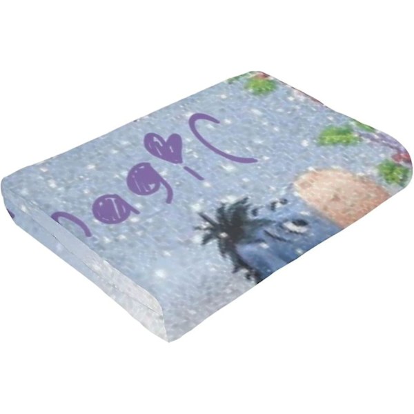 Eeyore Fleecefilt Heminredning Varmtäcke för bäddsoffa -w197 (ZYH) 50x40in 125x100cm