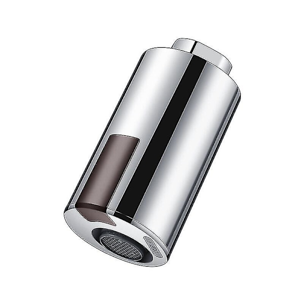 Beröringsfri smart kran med rörelsesensor, vattenbesparing, kran för badrum, kök, lämplig silver (ZYH)