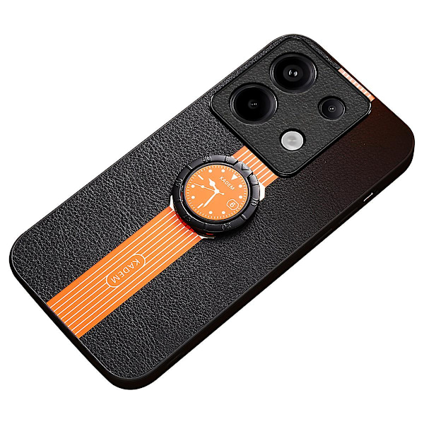 KADEM för Xiaomi Redmi Note 13 5G-fodral med roterande stöd och skyddande telefonöverdrag (DPD) Orange