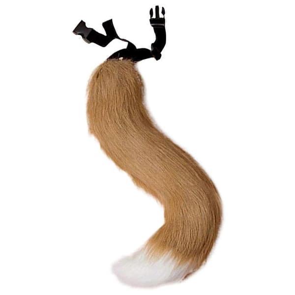 Rörlig Svans Cosplay Fuskpäls Svans Vit och Kamel Halloweenfest 1Set