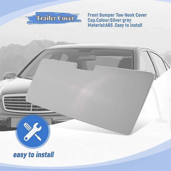 For Benz EEClass W124 Frontfanger Slepekrokdeksel Slepehullsdeksel Tilhenger Trim Cap Plate Traction Sh