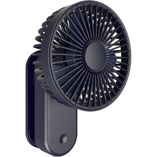 Mini clip-on blæser. Magnetisk clip-on blæser. Bærbar USB-blæser med tre hastigheder (blå).