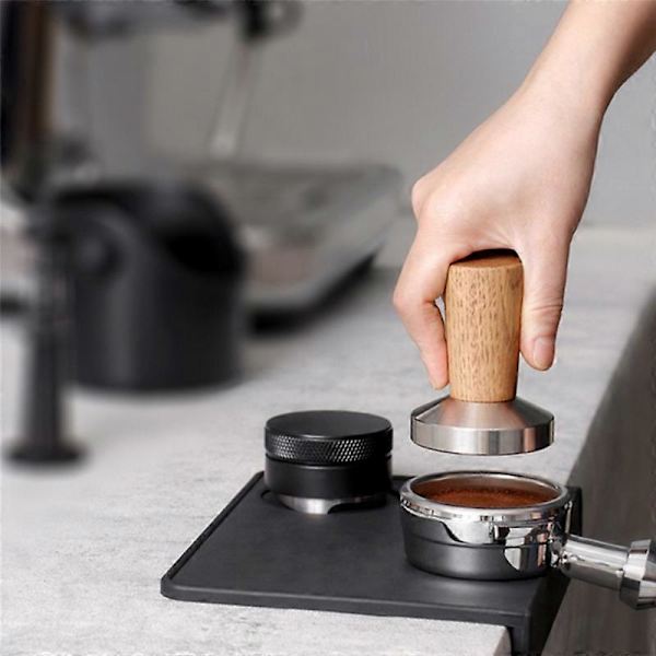 Kaffe Tamper Espresso Stempel: Kaffe Tamper Ægte Træhåndtag, 51mm